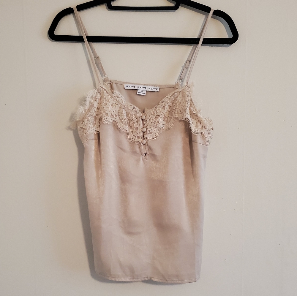 Lace-Trim Tank Top